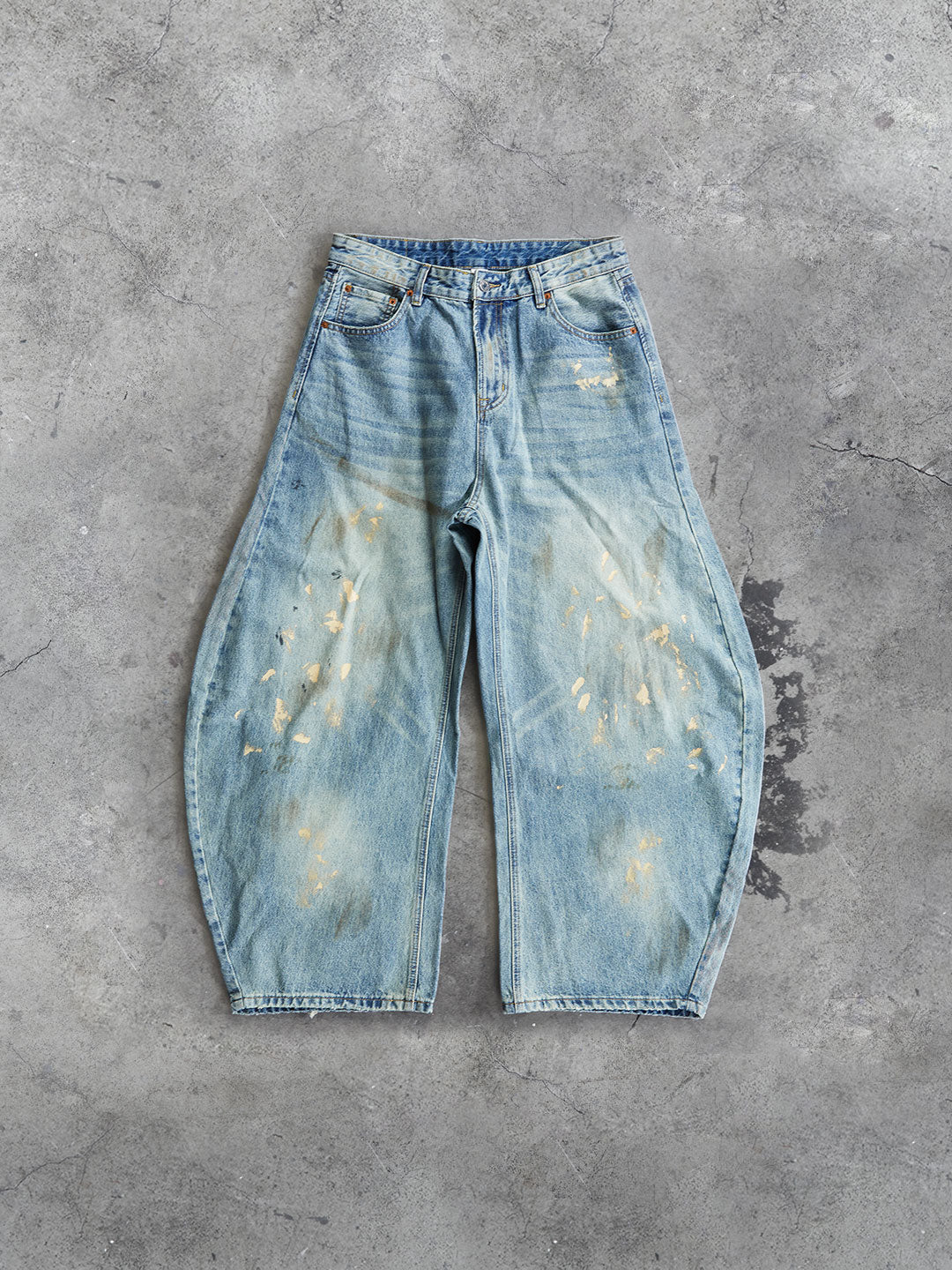 Hand-Painted Vintage Jeans