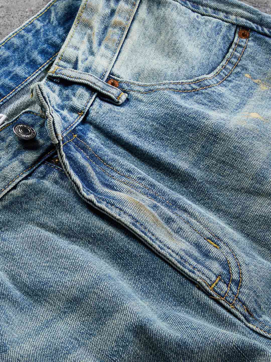 Hand-Painted Vintage Jeans